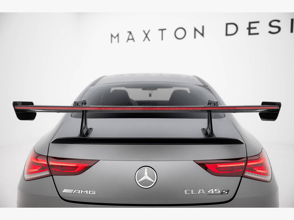 Maxton Design Carbon Spoiler With Upper Swan Mounting + LED Mercedes-Benz CLA Coupe C118 / C118 Facelift - CF-ME-CLA-118-WING5-UPP-245-P+LED - Image 10