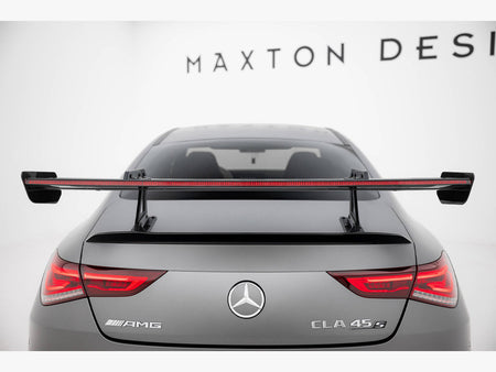 Maxton Design Carbon Spoiler With Upper Swan Mounting + LED Mercedes-Benz CLA Coupe C118 / C118 Facelift - CF-ME-CLA-118-WING5-UPP-245-P+LED - Image 10