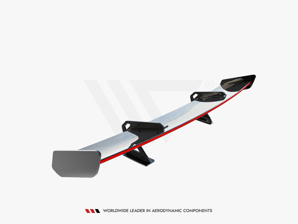 Maxton Design Carbon Spoiler With Upper Swan Mounting + LED Mercedes-Benz CLA Coupe C118 / C118 Facelift - CF-ME-CLA-118-WING5-UPP-245-P+LED - Image 13