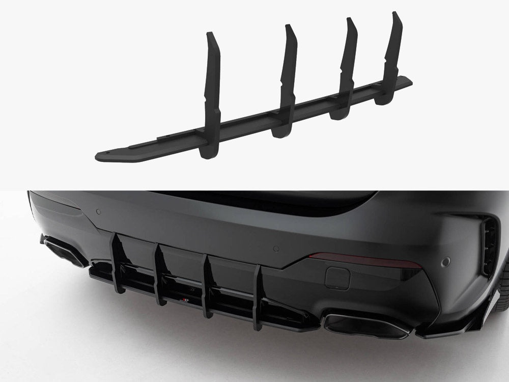 Maxton Design Street PRO Rear Diffuser BMW 4 M-Pack / M440i G22 / G23 - BM4G22MPACKCNC-RS2B - Image 1