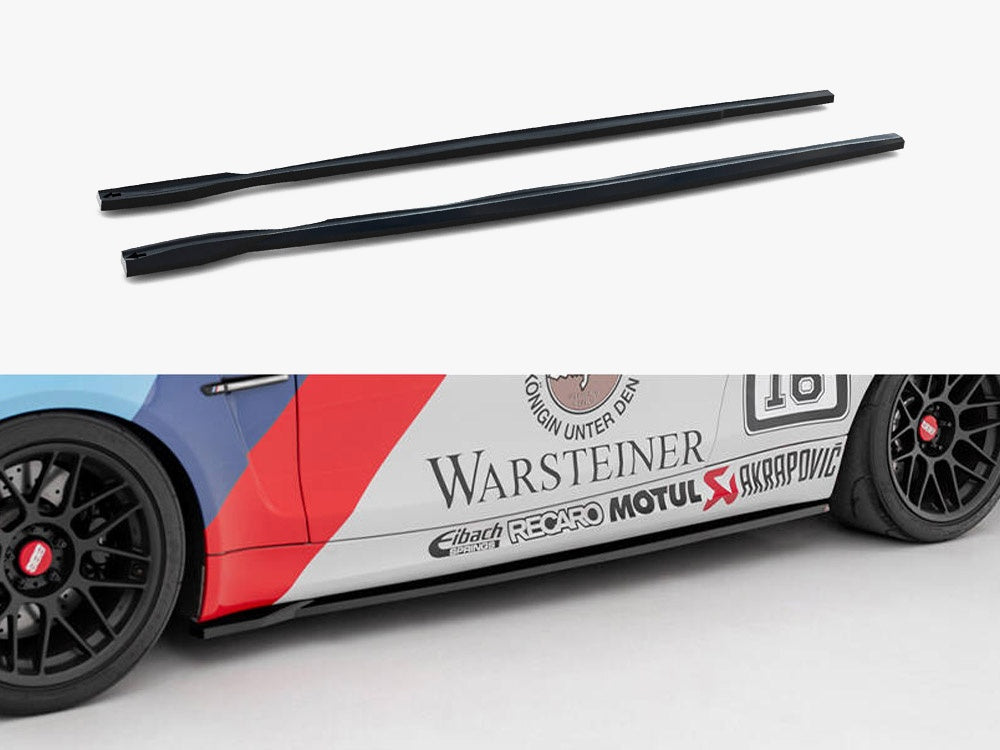 Maxton Design Side Skirts Diffusers BMW 1 M Coupe E82 - BM-1-82-M-SD1G - Image 1