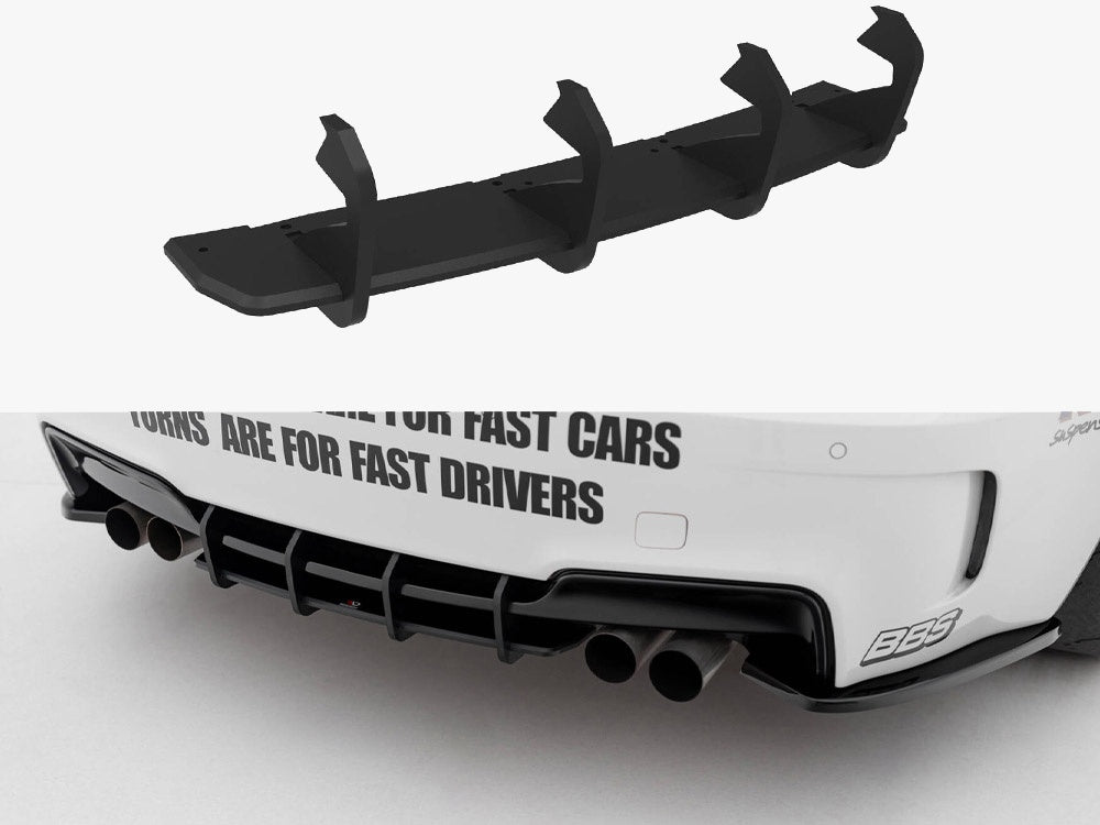 Maxton Design Street PRO Rear Diffuser BMW 1 M Coupe E82 - BM182MCNC-RS1B - Image 1