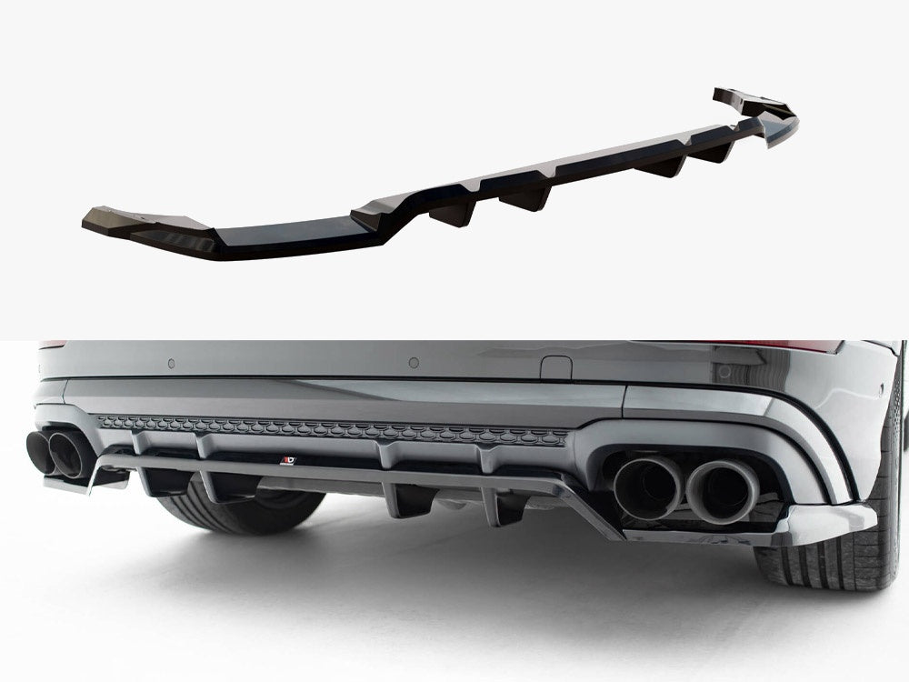 Rear Splitter (Vertical Bars) V.2 Audi SQ8 / Q8 S-Line Mk1 Facelift