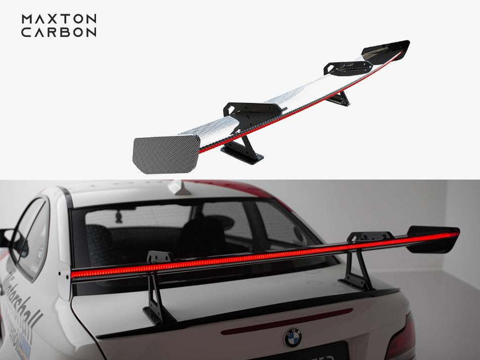 Carbon Spoiler With Upper Swan Mounting + LED BMW 1 M E82