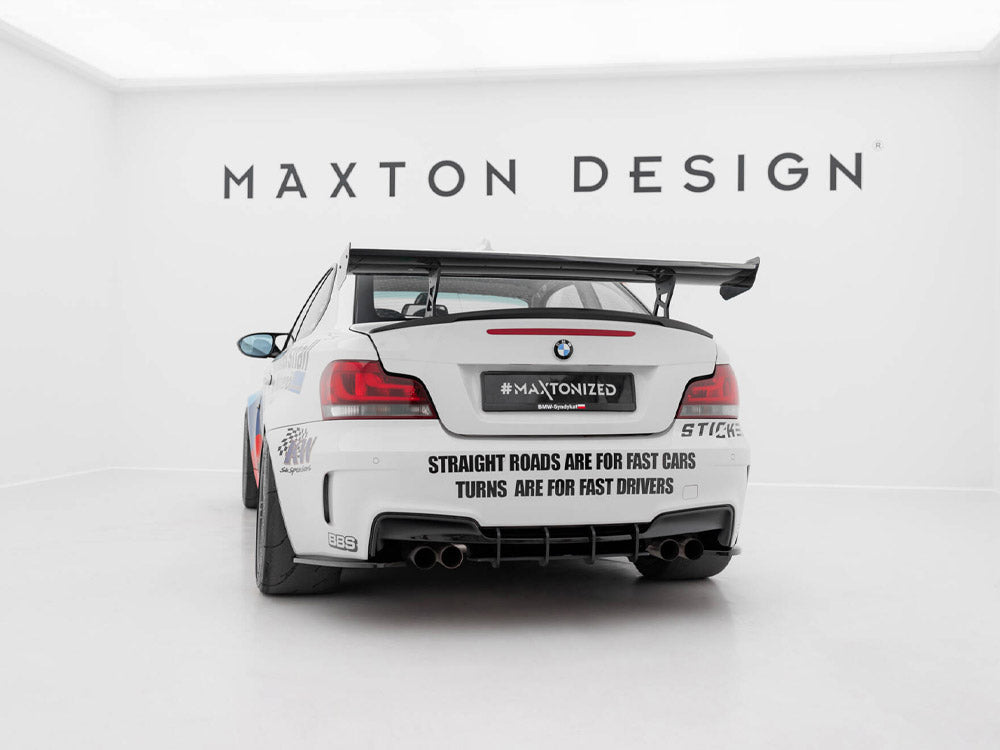Maxton Design Carbon Spoiler With Internal Brackets Uprights V.2 BMW 1 M E82 - CF-BM-1-82-M-WING5-INT-245-P-2 - Image 2