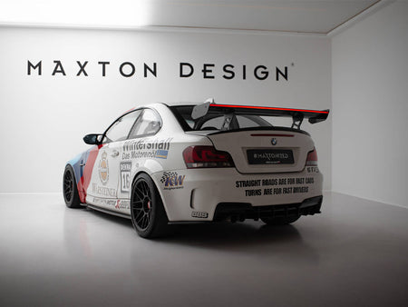 Carbon Spoiler With Internal Brackets Uprights V.2 + LED BMW 1 M E82