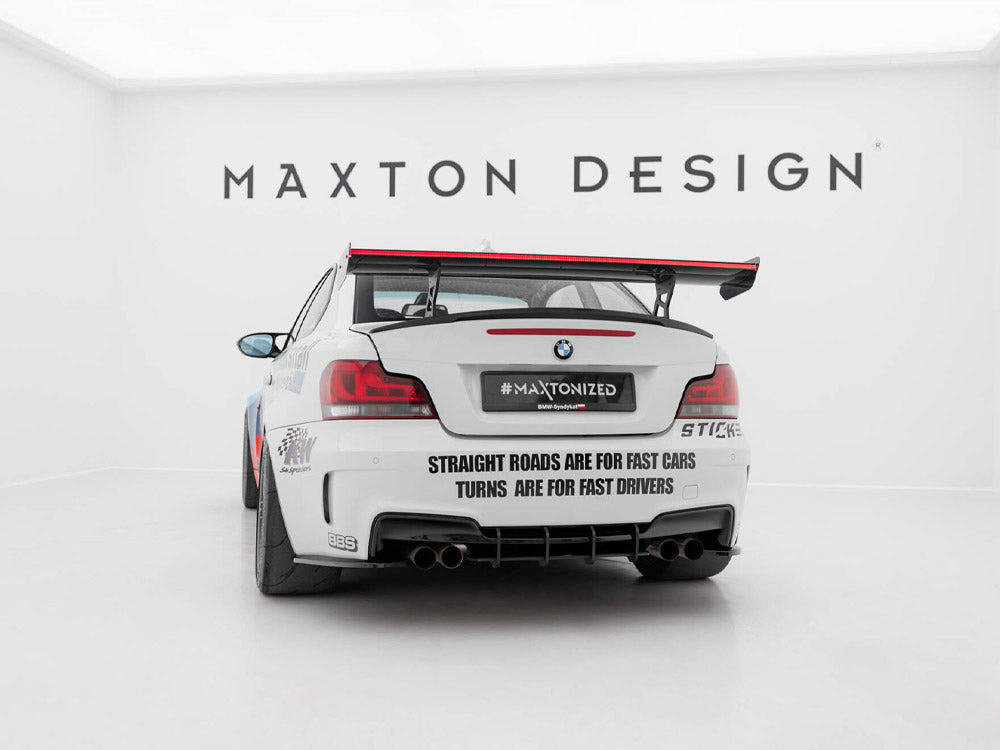 Maxton Design Carbon Spoiler With Internal Brackets Uprights V.2 + LED BMW 1 M E82 - CF-BM-1-82-M-WING5-INT-245-P-2+LED - Image 7