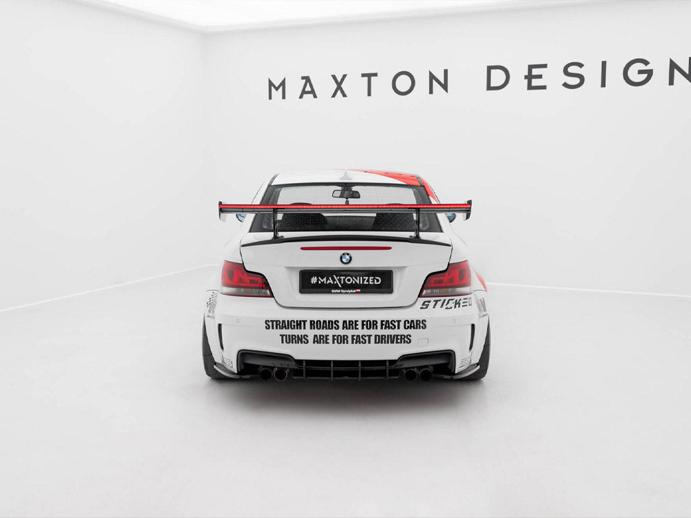 Maxton Design Carbon Spoiler With Internal Brackets Uprights V.2 + LED BMW 1 M E82 - CF-BM-1-82-M-WING5-INT-245-P-2+LED - Image 8