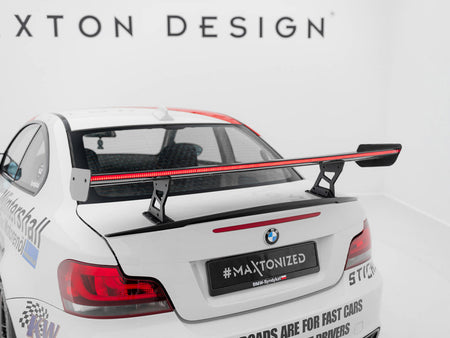 Carbon Spoiler With Internal Brackets Uprights V.2 + LED BMW 1 M E82