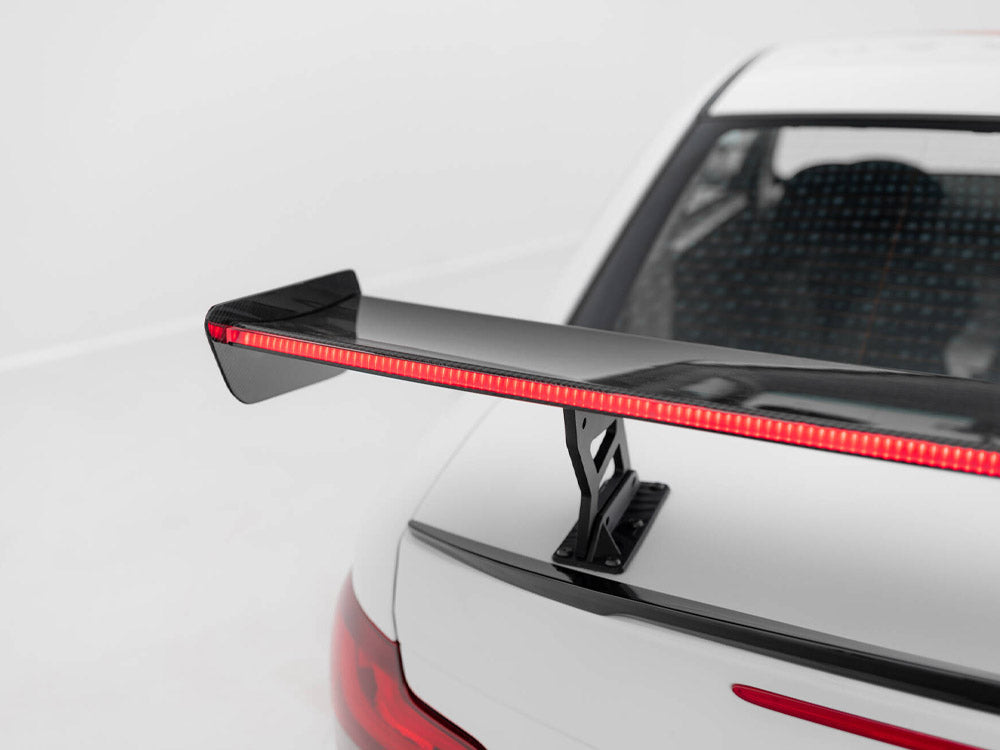 Maxton Design Carbon Spoiler With Internal Brackets Uprights V.2 + LED BMW 1 M E82 - CF-BM-1-82-M-WING5-INT-245-P-2+LED - Image 10