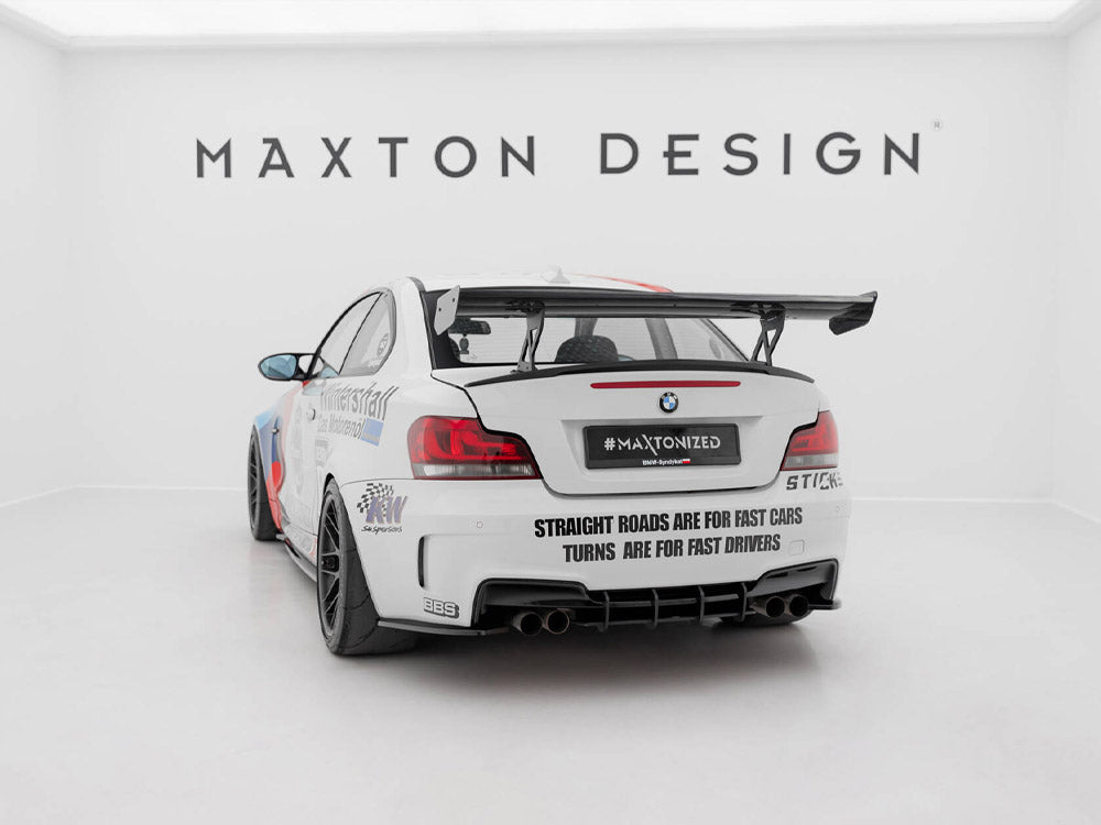 Carbon Spoiler With Internal Brackets Uprights V.1 BMW 1 M E82