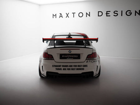 Carbon Spoiler With Internal Brackets Uprights V.1 + LED BMW 1 M E82