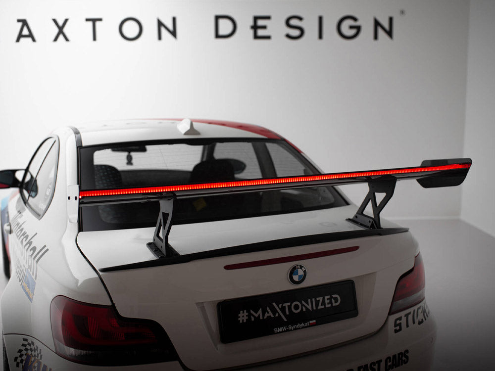 Maxton Design Carbon Spoiler With Internal Brackets Uprights V.1 + LED BMW 1 M E82 - CF-BM-1-82-M-WING5-INT-245-P-1+LED - Image 4