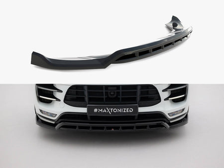 Maxton Design Front Splitter Porsche Macan Turbo Mk1 - PO-MA-1-TURBO-FD1G+FD1RG - Image 1