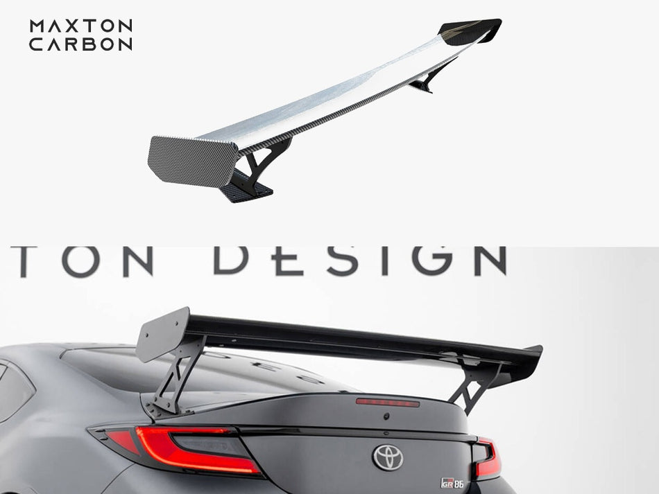 Carbon Spoiler With External Brackets Uprights Toyota GR86
