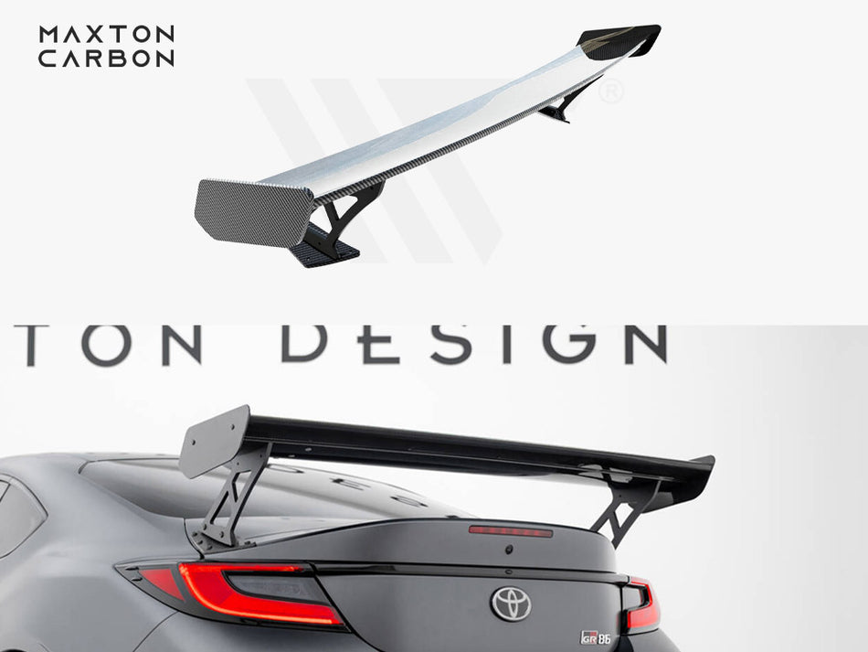 MAXTON DESIGN Carbon Spoiler With External Brackets Uprights Toyota GR86