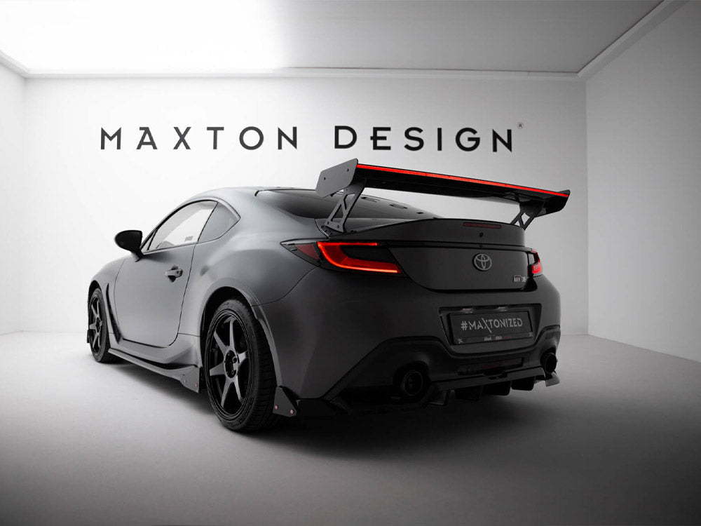Maxton Design Carbon Spoiler With External Brackets Uprights + LED Toyota GR86 - CF-TO-GR86-1-WING5-EXT-245-P+LED - Image 2