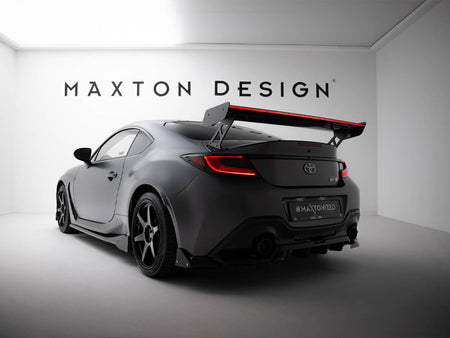 Maxton Design Carbon Spoiler With External Brackets Uprights + LED Toyota GR86 - CF-TO-GR86-1-WING5-EXT-245-P+LED - Image 2