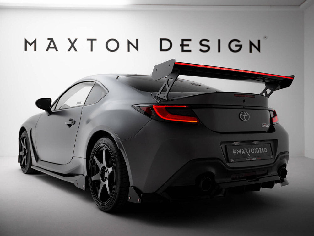 Maxton Design Carbon Spoiler With External Brackets Uprights + LED Toyota GR86 - CF-TO-GR86-1-WING5-EXT-245-P+LED - Image 3