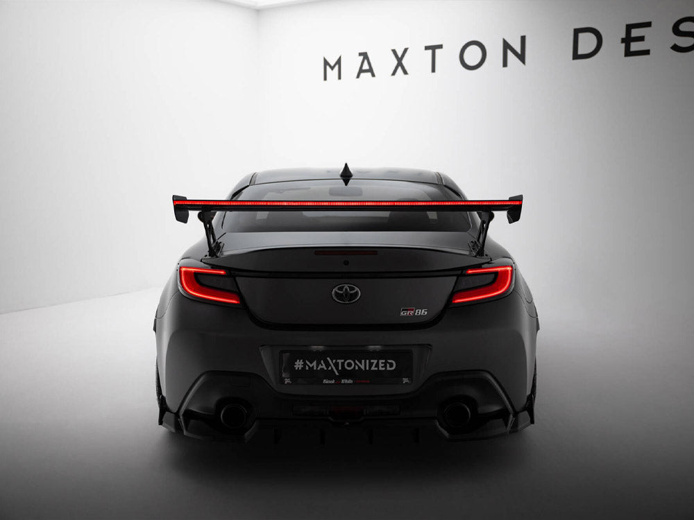 Maxton Design Carbon Spoiler With External Brackets Uprights + LED Toyota GR86 - CF-TO-GR86-1-WING5-EXT-245-P+LED - Image 4