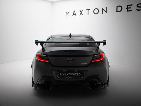 Maxton Design Carbon Spoiler With External Brackets Uprights + LED Toyota GR86 - CF-TO-GR86-1-WING5-EXT-245-P+LED - Image 4