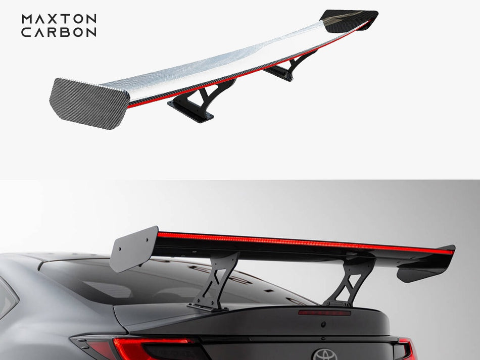 Carbon Spoiler With Internal Brackets Uprights + LED Toyota GR86