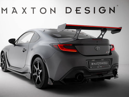 Maxton Design Carbon Spoiler With Internal Brackets Uprights + LED Toyota GR86 - CF-TO-GR86-1-WING5-INT-245-P-2+LED - Image 2
