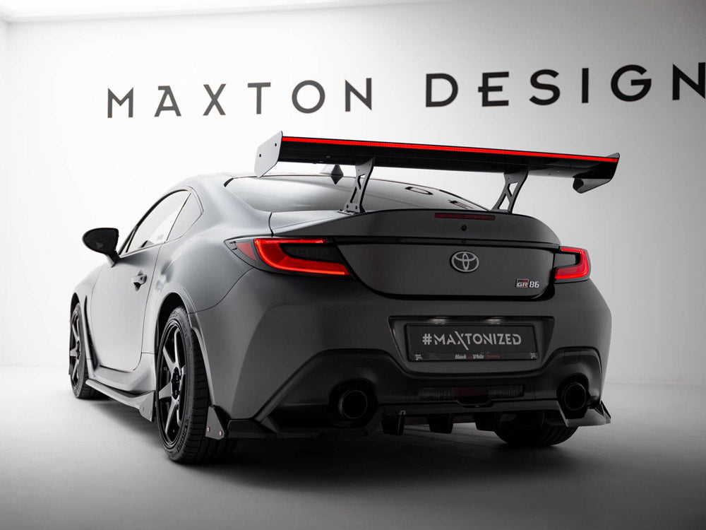 Carbon Spoiler With Internal Brackets Uprights + LED Toyota GR86