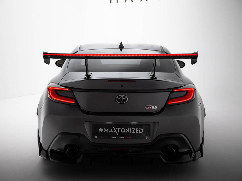 Carbon Spoiler With Internal Brackets Uprights + LED Toyota GR86
