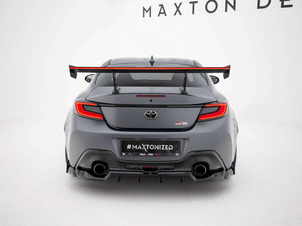 Carbon Spoiler With Internal Brackets Uprights + LED Toyota GR86