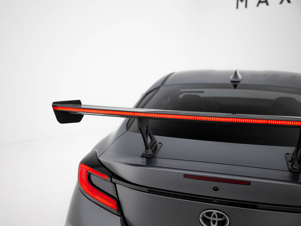 Carbon Spoiler With Internal Brackets Uprights + LED Toyota GR86