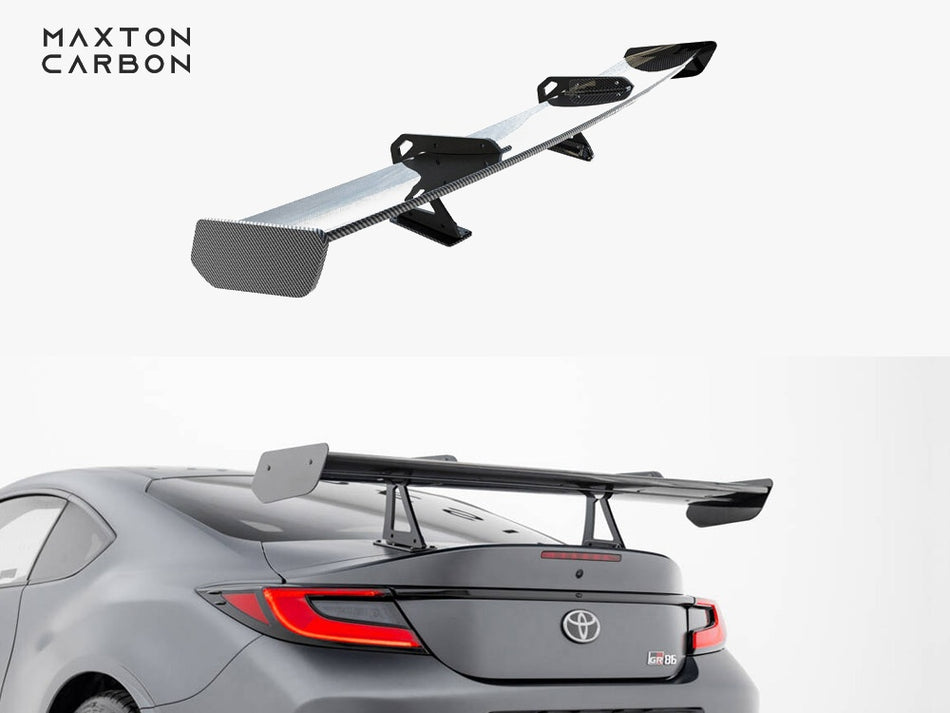 Maxton Design Carbon Spoiler With Upper Swan Mounting Toyota GR86 - CF-TO-GR86-1-WING5-UPP-245-P - Image 1