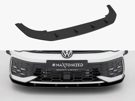 Maxton Design Street PRO Front Splitter Volkswagen Golf GTI / GTE / R-Line Mk8 Facelift - VWGO8FGTICNC-FD1B - Image 1