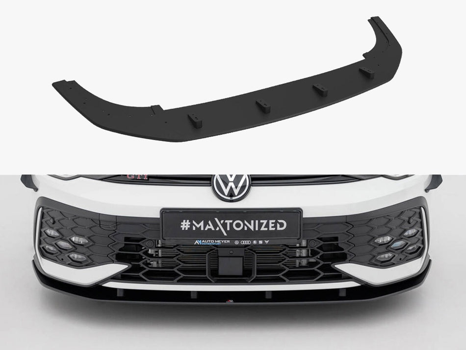 Maxton Design Street PRO Front Splitter Volkswagen Golf GTI / GTE / R-Line Mk8 Facelift - VWGO8FGTICNC-FD1B - Image 1