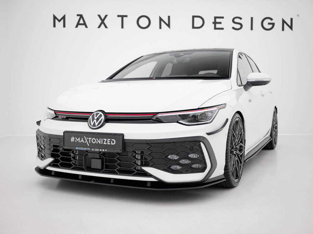 Maxton Design Street PRO Front Splitter Volkswagen Golf GTI / GTE / R-Line Mk8 Facelift - VWGO8FGTICNC-FD1B - Image 2