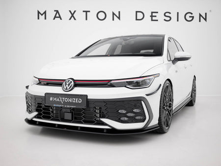 Maxton Design Street PRO Front Splitter Volkswagen Golf GTI / GTE / R-Line Mk8 Facelift - VWGO8FGTICNC-FD1B - Image 2