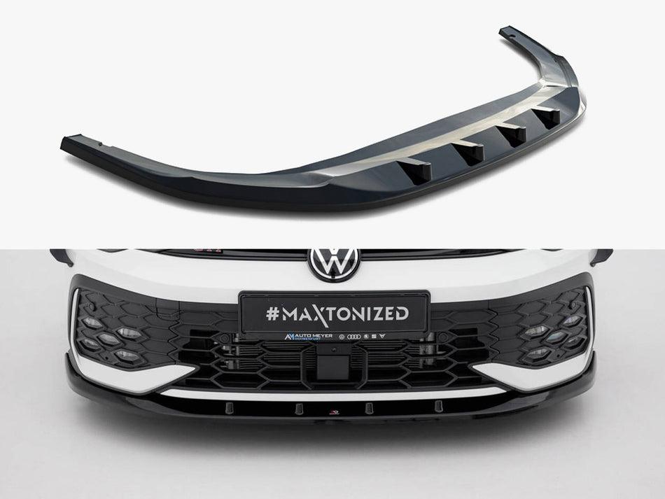Maxton Design Front Splitter V.5 Volkswagen Golf GTI / GTE / R-Line Mk8 Facelift - VW-GO-8F-GTI-FD5G - Image 1