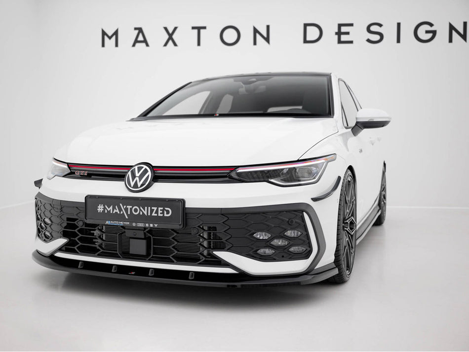 Front Splitter V.5 Volkswagen Golf GTI / GTE / R-Line Mk8 Facelift