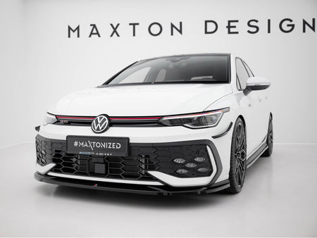 Front Splitter V.4 Volkswagen Golf GTI / GTE / R-Line Mk8 Facelift