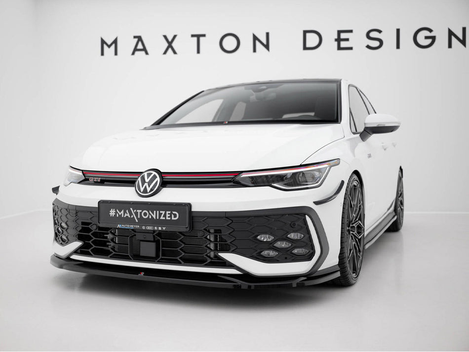 Front Splitter V.4 Volkswagen Golf GTI / GTE / R-Line Mk8 Facelift