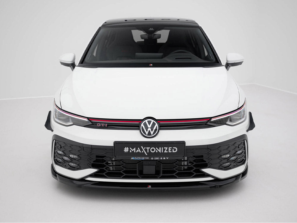 Front Splitter V.4 Volkswagen Golf GTI / GTE / R-Line Mk8 Facelift