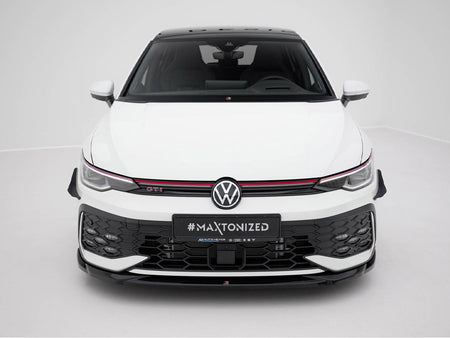 Front Splitter V.4 Volkswagen Golf GTI / GTE / R-Line Mk8 Facelift