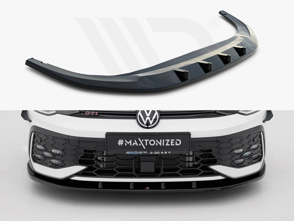 MAXTON DESIGN Front Splitter V.2 Volkswagen Golf GTI / GTE / R-Line Mk8 Facelift