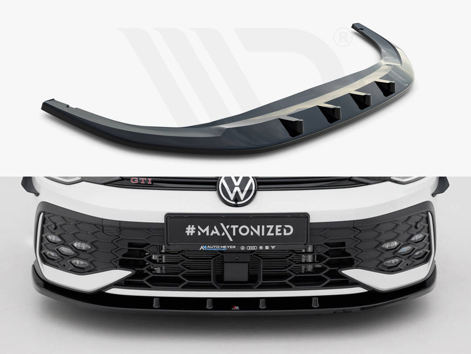 MAXTON DESIGN Front Splitter V.1 Volkswagen Golf GTI / GTE / R-Line Mk8 Facelift