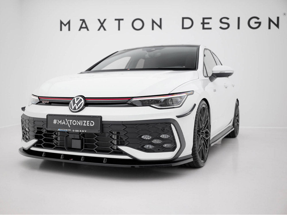 Maxton Design Front Splitter V.1 Volkswagen Golf GTI / GTE / R-Line Mk8 Facelift - VW-GO-8F-GTI-FD1G - Image 2