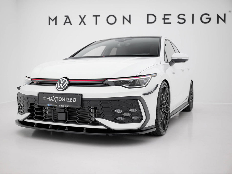 Maxton Design Front Splitter V.1 Volkswagen Golf GTI / GTE / R-Line Mk8 Facelift - VW-GO-8F-GTI-FD1G - Image 2