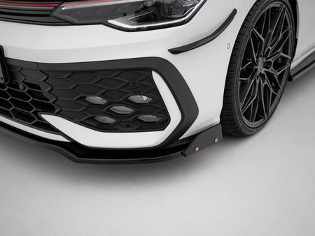 Maxton Design Front Splitter V.3 + Flaps Volkswagen Golf GTI / GTE / R-Line Mk8 Facelift - VW-GO-8F-GTI-FD3G+FSF1B - Image 4