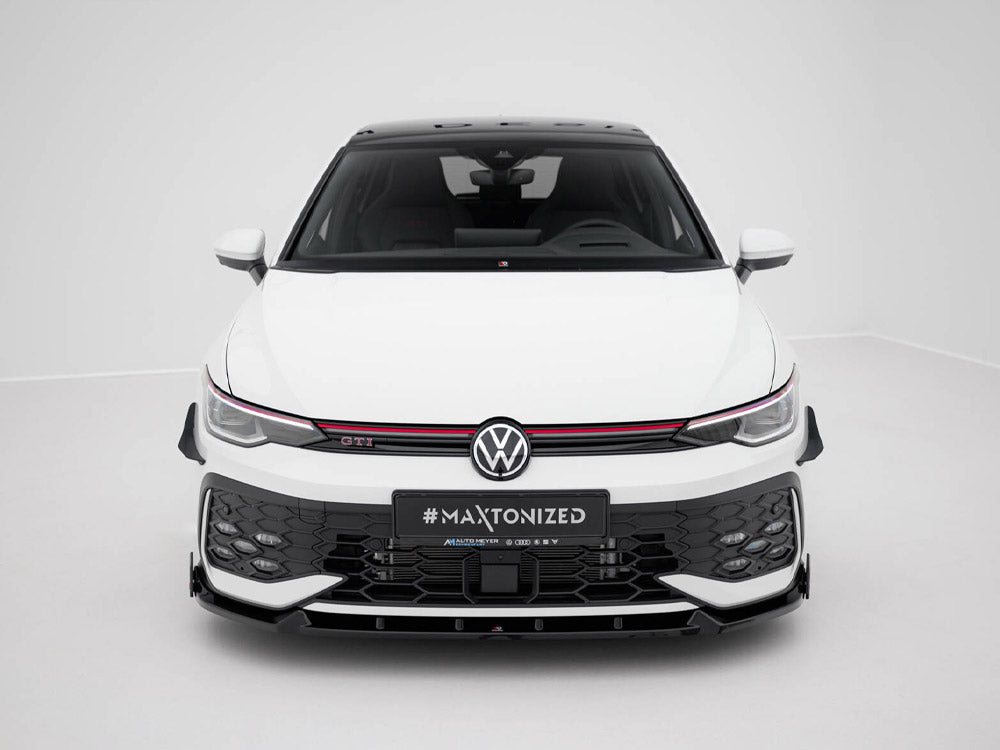Maxton Design Front Splitter V.2 + Flaps Volkswagen Golf GTI / GTE / R-Line Mk8 Facelift - VW-GO-8F-GTI-FD2G+FSF1B - Image 3