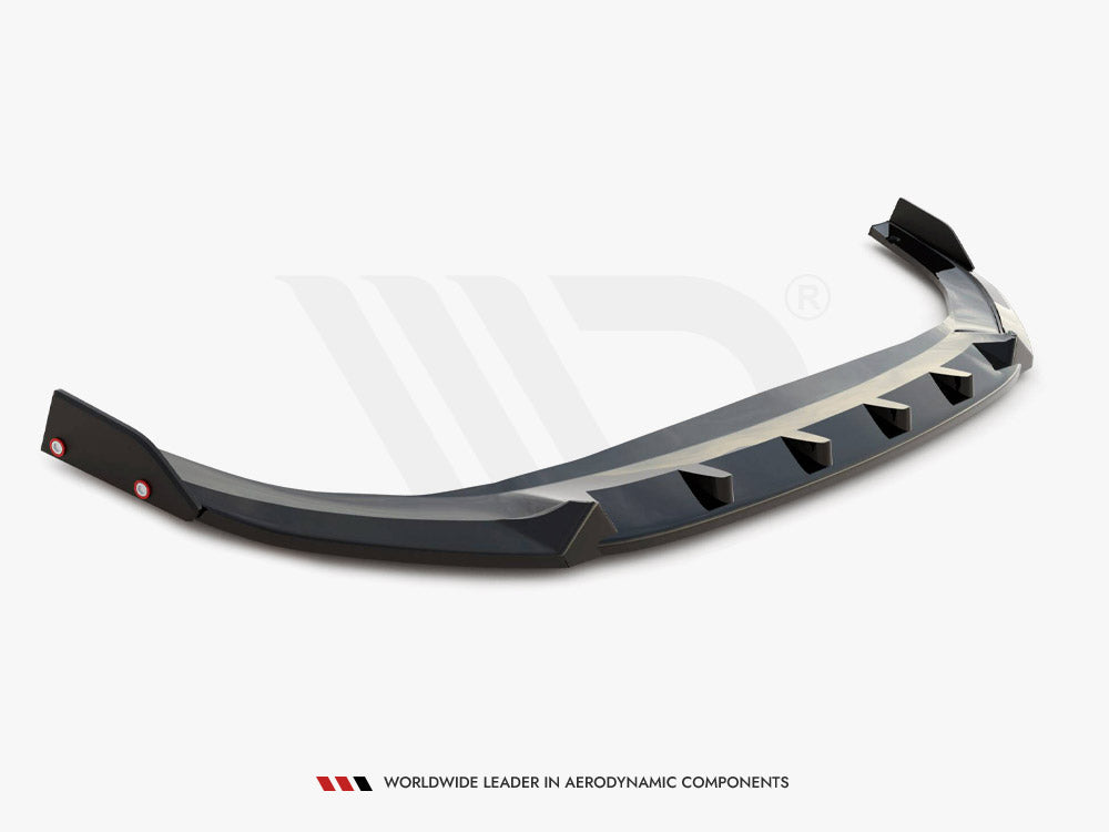 Maxton Design Front Splitter V.2 + Flaps Volkswagen Golf GTI / GTE / R-Line Mk8 Facelift - VW-GO-8F-GTI-FD2G+FSF1B - Image 5