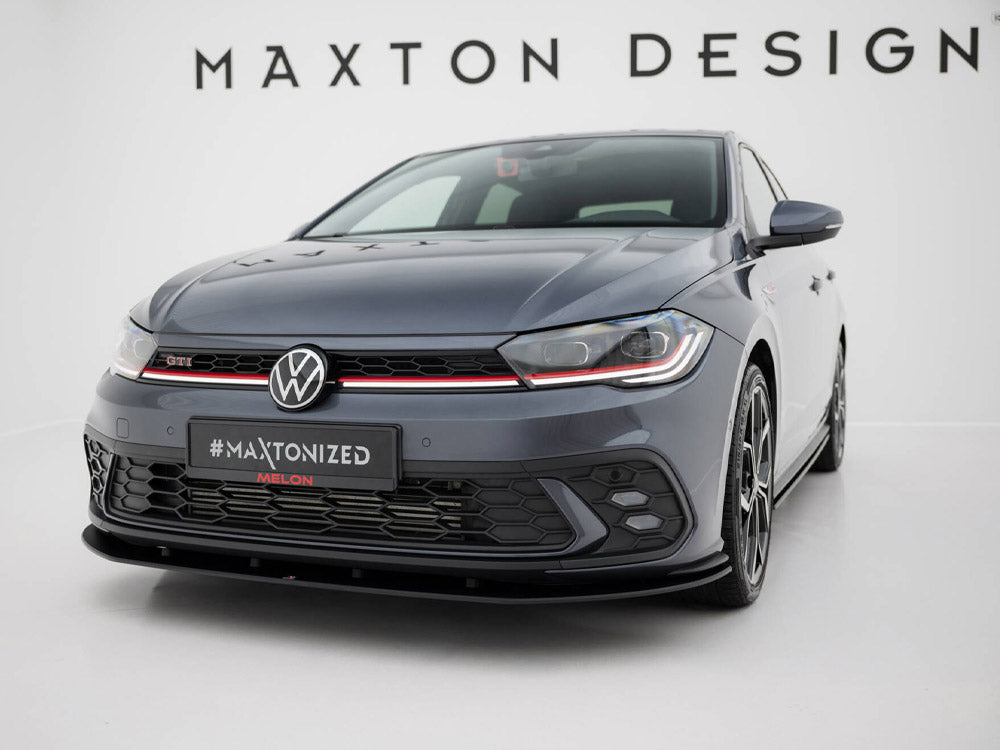 Maxton Design Street PRO Front Splitter Volkswagen Polo GTI Mk6 Facelift - VWPO6FGTICNC-FD1B - Image 2
